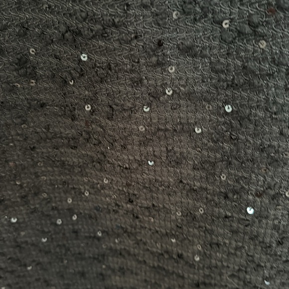 Ann Taylor Dressy Black Top with Sequins- Size Medium - Picture 3 of 5